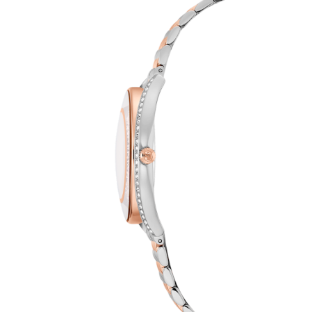 Resim Crystalline aura Saat, İsviçre Üretimi, Metal bileklik, Rose Altın tonu, Karışık metal yüzey