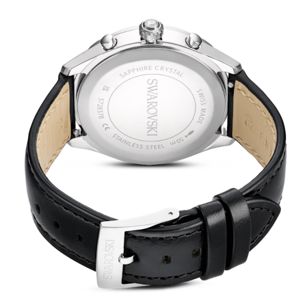 Resim Dextera Tachymetre Saat, İsviçre Üretimi, Deri kayış, Gümüş Rengi, Paslanmaz çelik