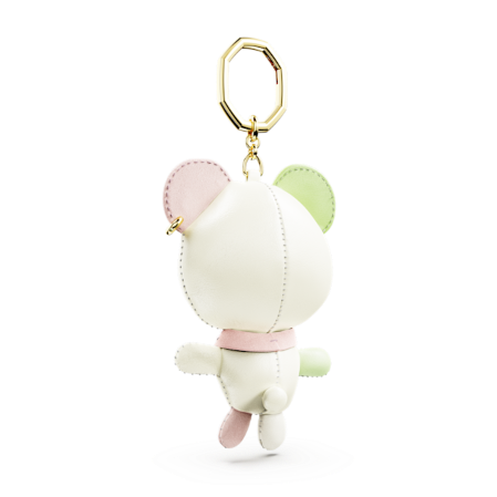 Resim Teddy Çanta Charm'ı, Ayıcık, Çok renkli, Altın rengi kaplama