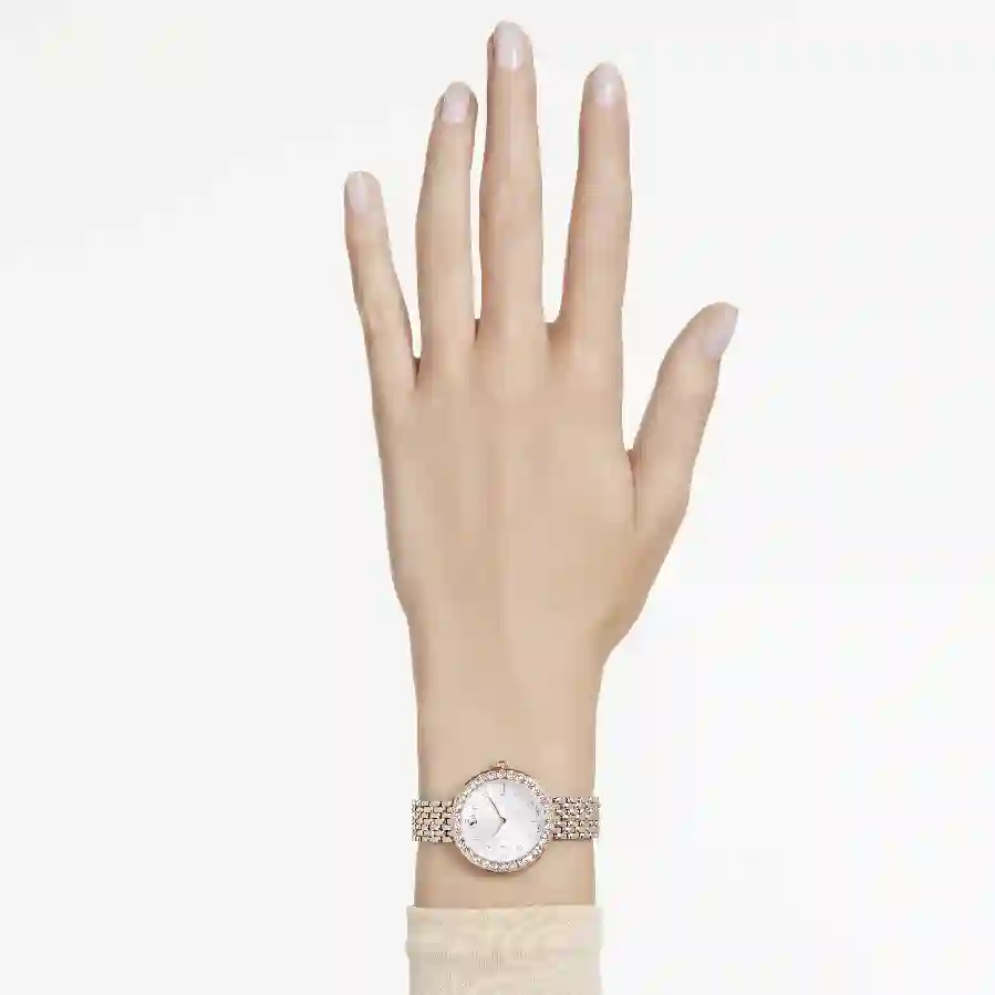 Resim Certa Saat, İsviçre Üretimi, Metal bileklik, Rose Altın tonu, Karışık metal yüzey