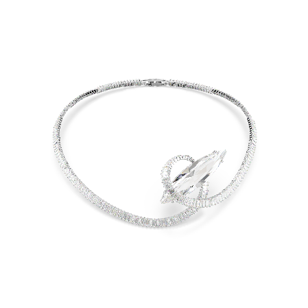 Resim Matrix Gerdanlık, Baget kesim, Beyaz, Rodyum kaplama