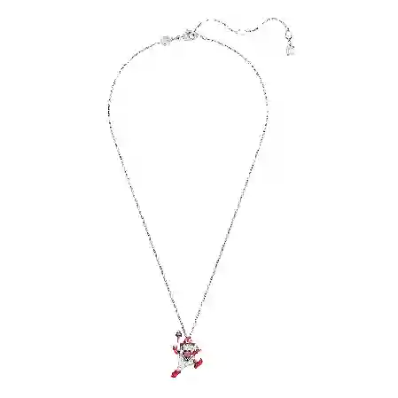 Resim Alice in Wonderland Kolye, İskambil kağıdı, Kırmızı, Rodyum kaplama