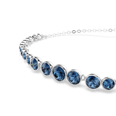 Resim Imber Emily Bileklik, Karışık yuvarlak kesimler, Mavi, Rodyum kaplama