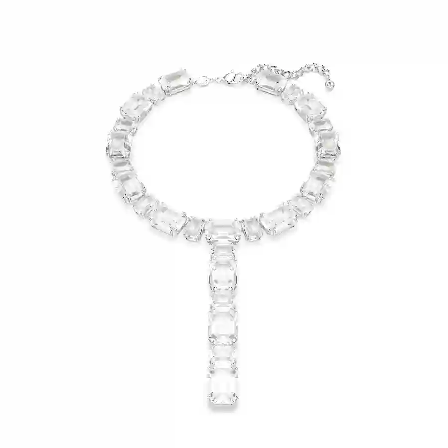 Resim Millenia Kolye, Karışık kesimler, Beyaz, Rodyum kaplama