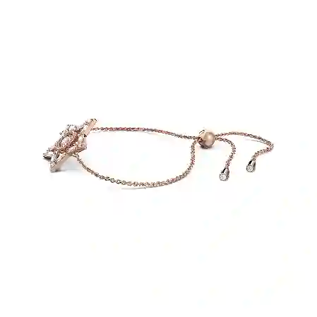 Resim Stella Bileklik, Karışık kesimler, Yıldız, Beyaz, Pembe altın rengi kaplama