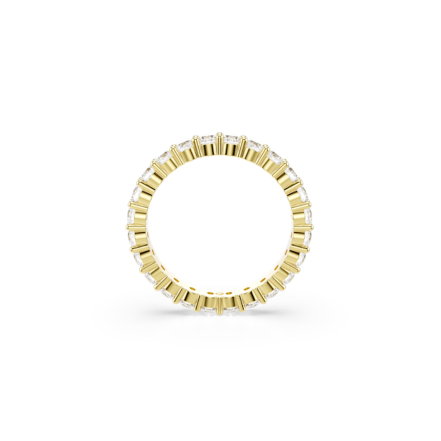 Resim Matrix Vittore Bant yüzük, Yuvarlak kesim, Beyaz, Altın rengi kaplama