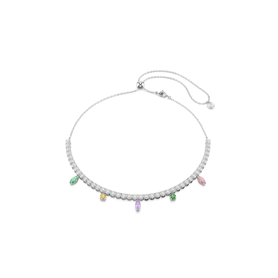Resim Ariana Grande x Swarovski Tennis kolye, Karışık kesimler, Çok renkli, Rodyum kaplama