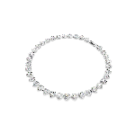 Resim Ariana Grande x Swarovski Tennis kolye, Karışık kesimler, Kalp, Beyaz, Rodyum kaplama