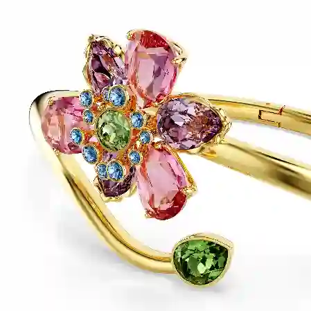 Resim Idyllia Bileklik, Karışık kesimler, Çiçek, Çok renkli, Altın rengi kaplama