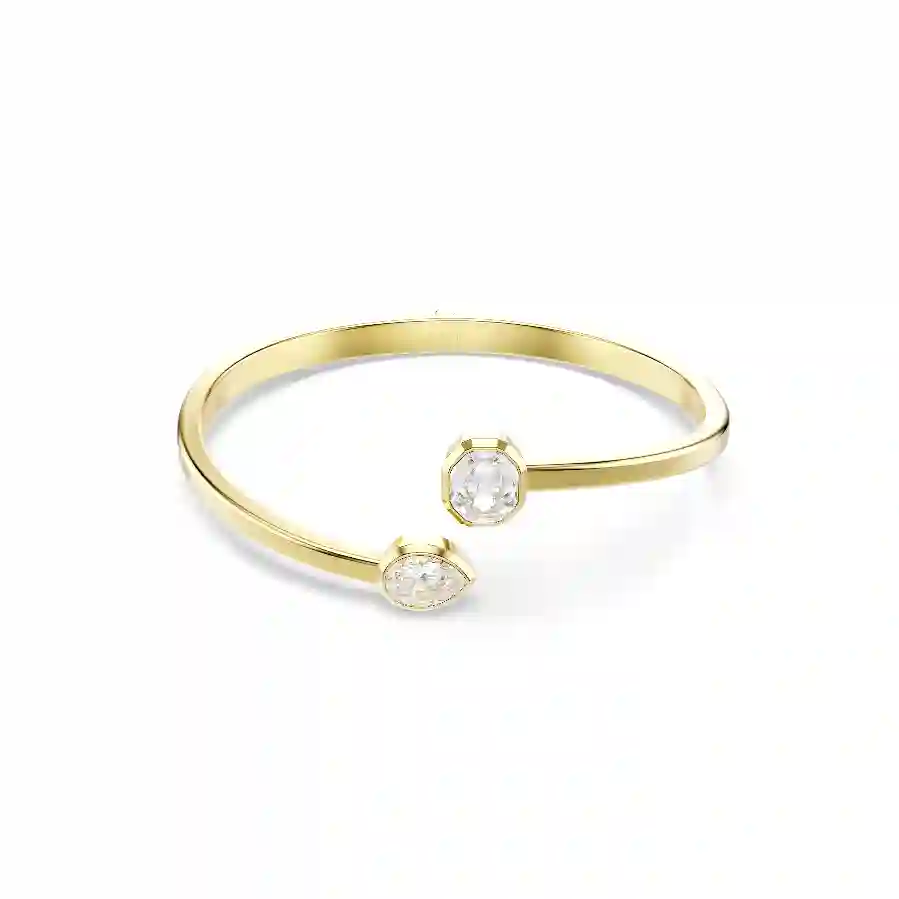 Resim Imber Bileklik, Karışık kesimler, Beyaz, Altın rengi kaplama