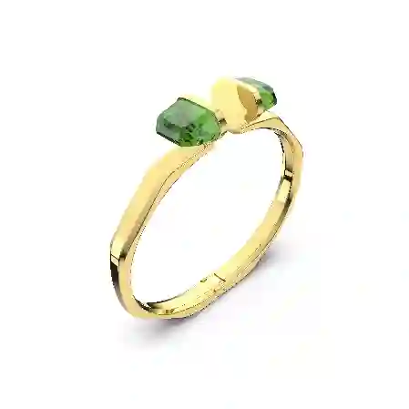 Resim Lucent Bileklik, Mıknatıslı kapama mekanizması, Yeşil, Altın rengi yüzey