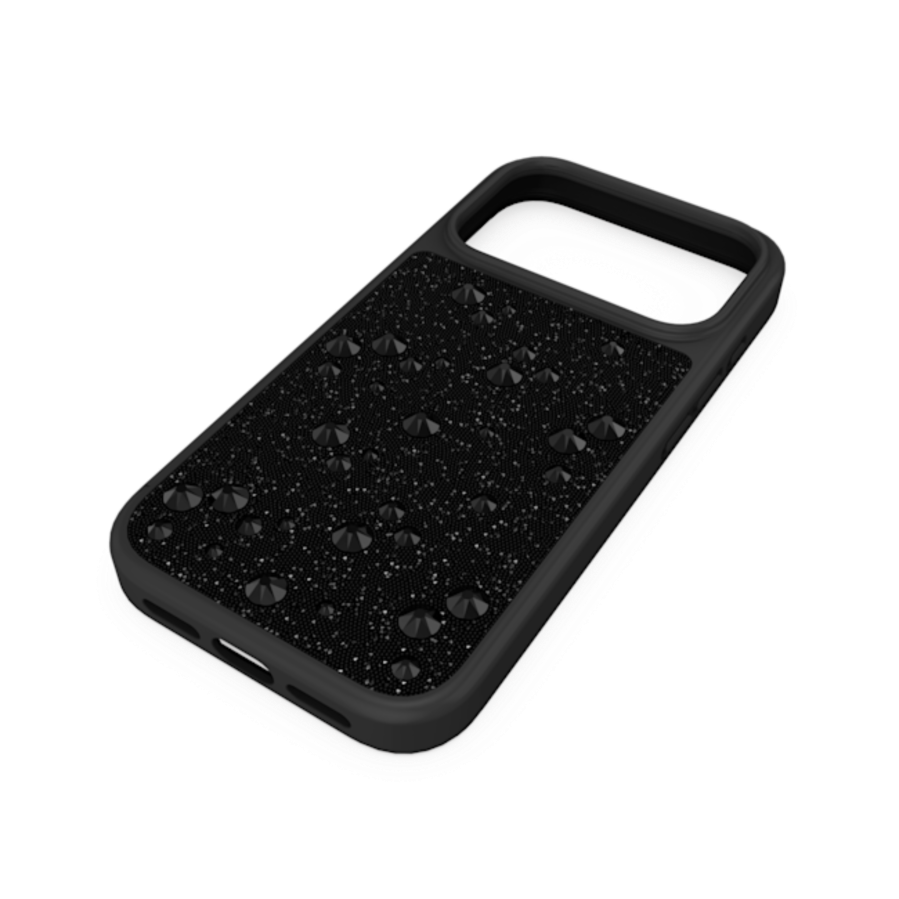Resim High Akıllı Telefon Kılıfı, Flat Back kristaller, iPhone® 17 Pro, Siyah