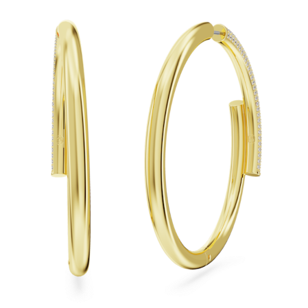 Resim Dextera halka küpeler, Beyaz, Altın rengi kaplama