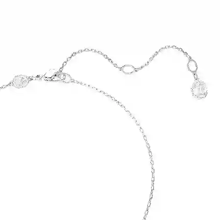 Resim Dextera Kolye, Yuvarlak kesim, Beyaz, Rodyum kaplama