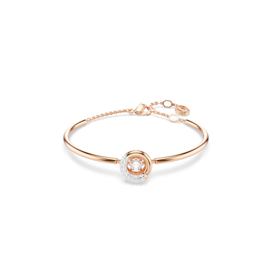 Resim Dextera Bileklik, Yuvarlak kesim, Beyaz, Pembe altın rengi kaplama