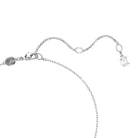 Resim Matrix Kolye, Baget kesim, Düğüm, Beyaz, Rodyum kaplama