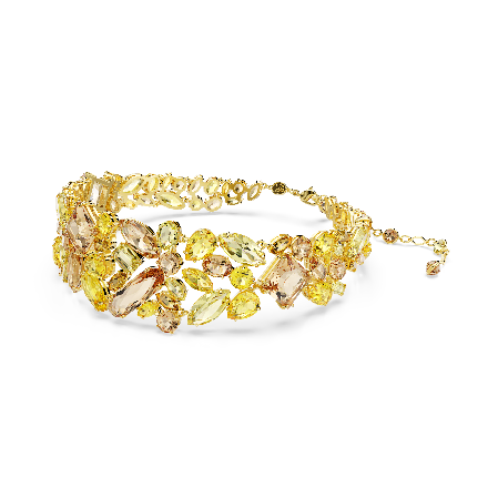 Resim Gema Gerdanlık, Karışık kesimler, Sarı, Altın rengi kaplama