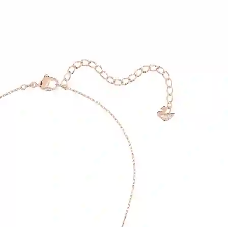 Resim Swarovski Infinity Kolye, Sonsuzluk ve kalp, Beyaz, Karışık metal yüzey