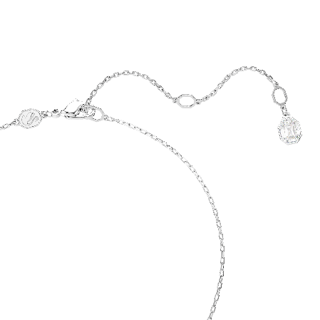 Resim Dextera Kolye, Yuvarlak kesim, Beyaz, Rodyum kaplama