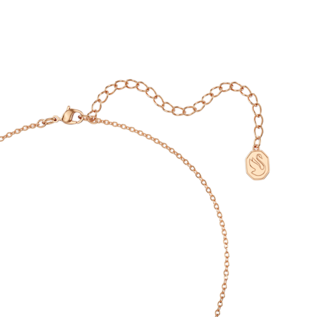 Resim Bella V Kolye, Yuvarlak kesim, Pembe, Pembe altın rengi kaplama