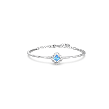 Resim Una Bileklik, Yonca, Mavi, Rodyum kaplama