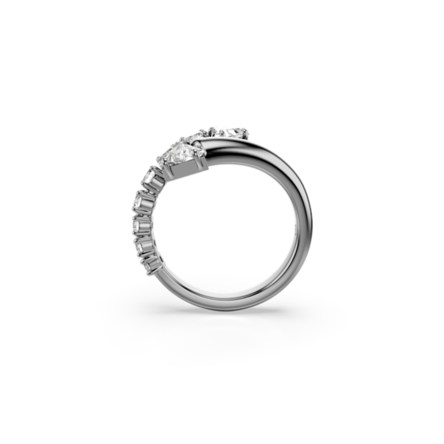 Resim Sublima Açık Yüzük, Karışık kesimler, Beyaz, Rutenyum kaplama