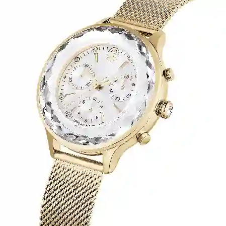 Resim Nova Chrono Saat, İsviçre Üretimi, Metal bileklik, Altın Rengi, Şampanya altın rengi yüzey