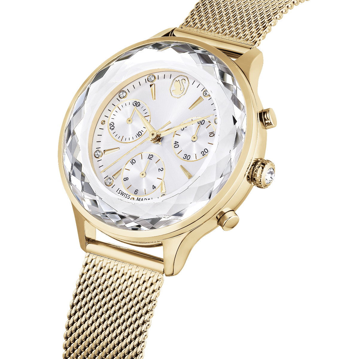 Resim Nova Chrono Saat, İsviçre Üretimi, Metal bileklik, Altın Rengi, Şampanya altın rengi yüzey