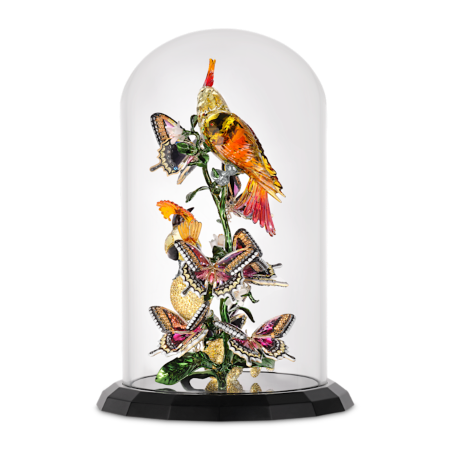 Resim Idyllia Kuşlar ve Kelebekler Cam Fanus