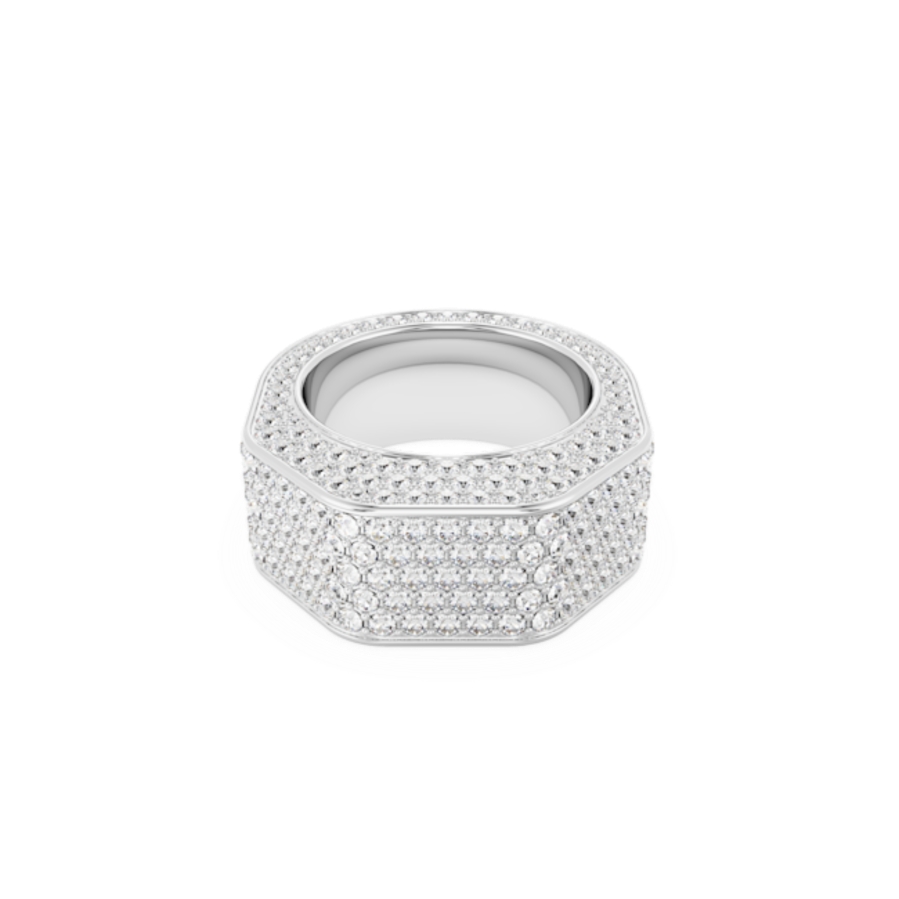 Resim Dextera Kokteyl Yüzüğü, Sekizgen şekil, Pavé, Beyaz, Rodyum kaplama