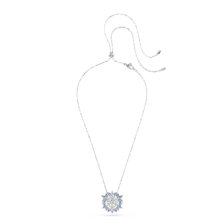 Resim Magic Kolye ve broş, Kar tanesi, Mavi, Rodyum kaplama