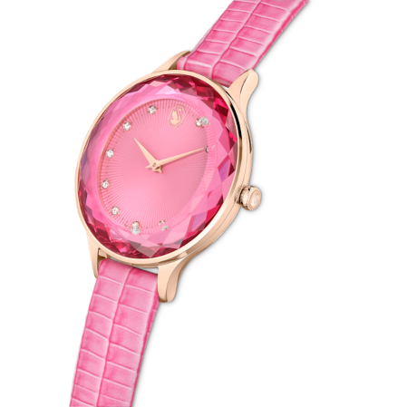 Resim Nova Saat, İsviçre Üretimi, Deri kayış, Pembe, Pembe altın rengi yüzey