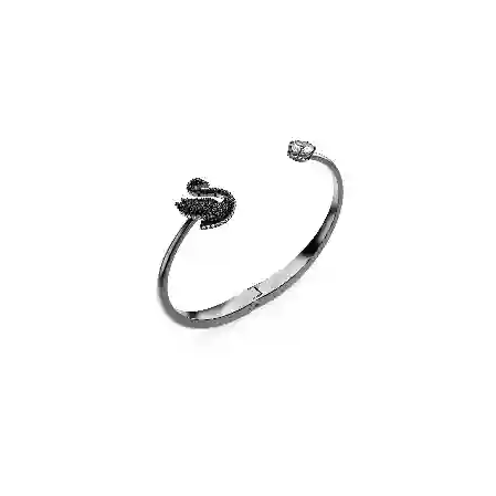 Resim Swan Bileklik, Kuğu, Siyah, Rutenyum kaplama