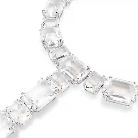 Resim Millenia Kolye, Karışık kesimler, Beyaz, Rodyum kaplama