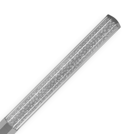 Resim Crystalline Tükenmez Kalem, Sekizgen şekil, Gri, Grafit kaplama