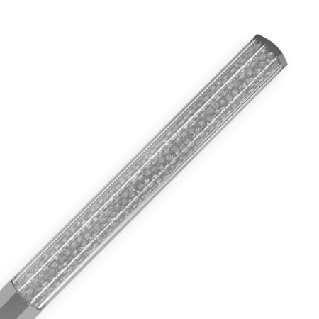 Resim Crystalline Tükenmez Kalem, Sekizgen şekil, Gri, Grafit kaplama