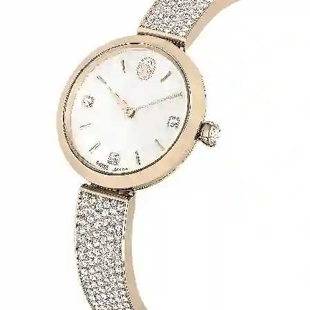 Resim Illumina Saat, İsviçre Üretimi, Metal bileklik, Altın Rengi, Şampanya altın rengi yüzey