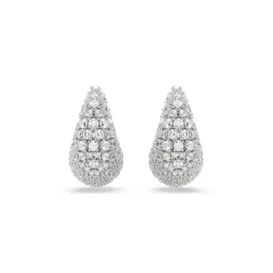 Resim Sublima Küpeler, Büyük, Beyaz, Rodyum kaplama