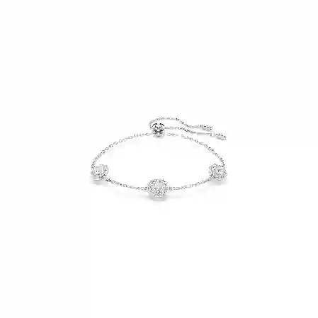 Resim Una Angelic Bileklik, Yuvarlak kesim, Çift taraflı motifler, Beyaz, Rodyum kaplama