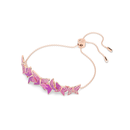 Resim Idyllia Lilia Bileklik, Kelebek, Pembe, Pembe altın rengi kaplama