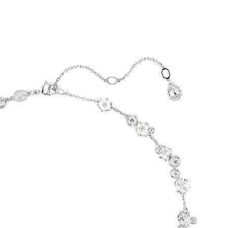 Resim Constella Kolye, Yuvarlak kesim, Beyaz, Rodyum kaplama