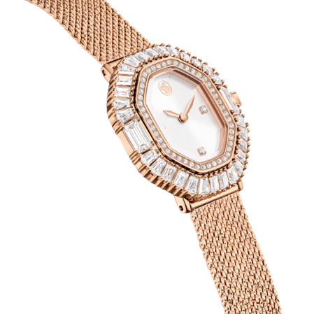 Resim Matrix Octagon Saat, Metal bileklik, Rose Altın tonu, Pembe altın rengi yüzey