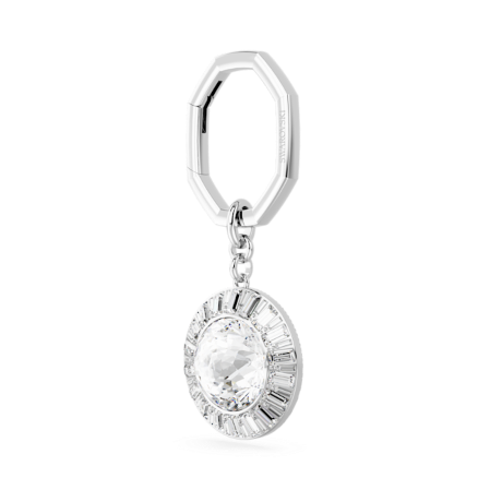 Resim Anahtarlık, Yuvarlak kesim, Beyaz, Rodyum kaplama