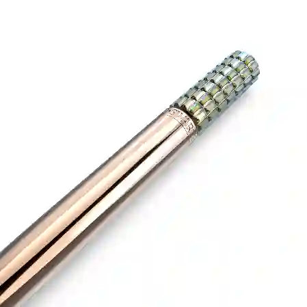 Resim Tükenmez Kalem, Sarı, Pembe altın rengi kaplama