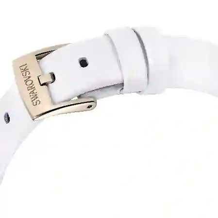 Resim Matrix Tennis Saat, İsviçre Üretimi, Deri kayış, Beyaz, Şampanya altın rengi yüzey