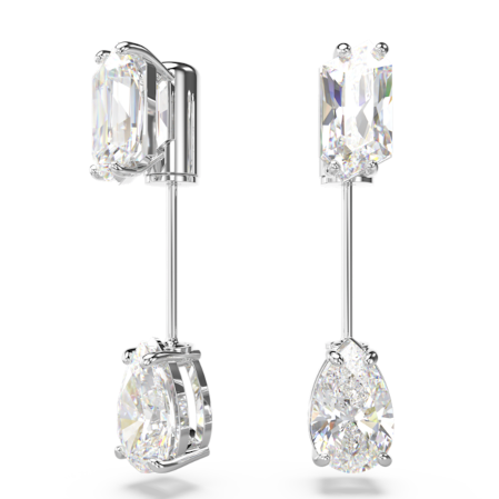 Resim Mesmera Çubuk küpeler, Karışık kesimler, Beyaz, Rodyum kaplama