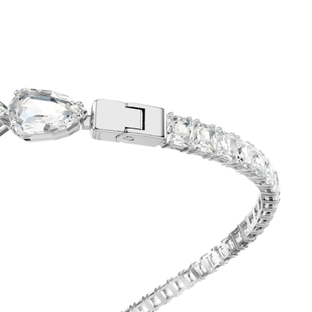 Resim Matrix Açık kolye, Karışık kesimler, Beyaz, Rodyum kaplama