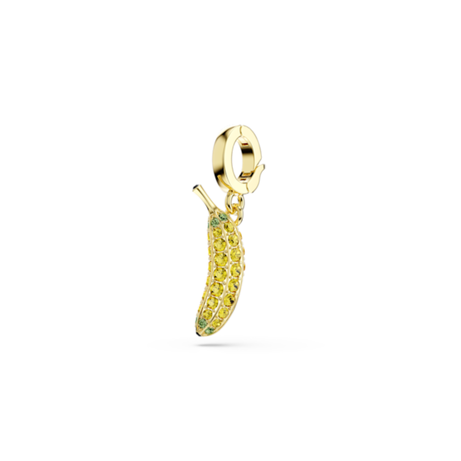 Resim Minions Banana Charm, Pavé, Sarı, Altın rengi kaplama
