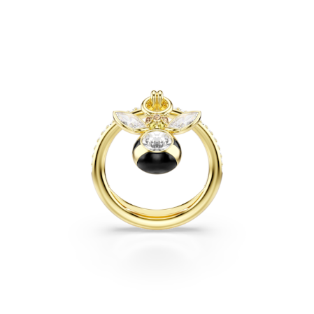 Resim Idyllia Motif Yüzük, Karışık kesimler, Arı, Çok renkli, Altın rengi kaplama