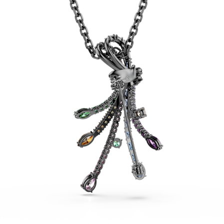 Resim Matrix Kolye ve broş, Karışık kesimler, Buket, Çok renkli, Rutenyum kaplama